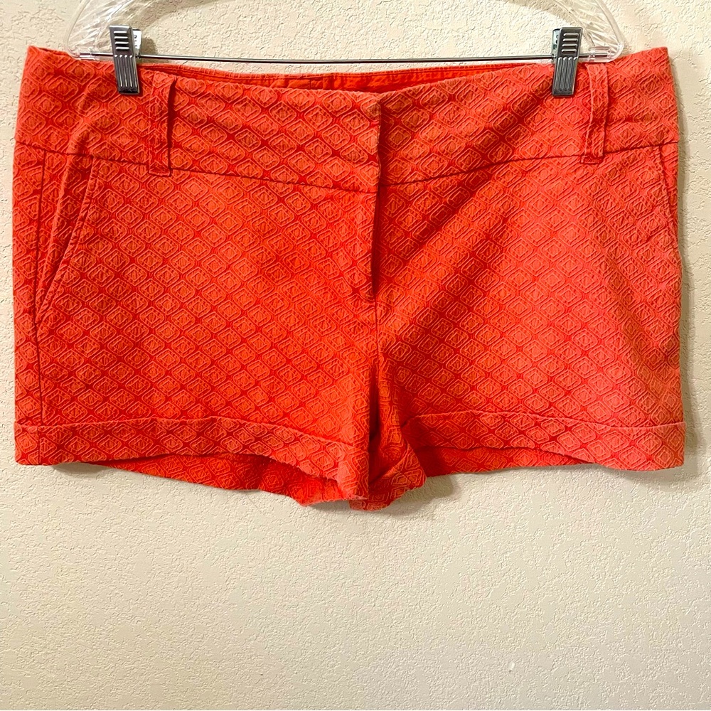 Maurice’s patterned salmon shorts 15/16